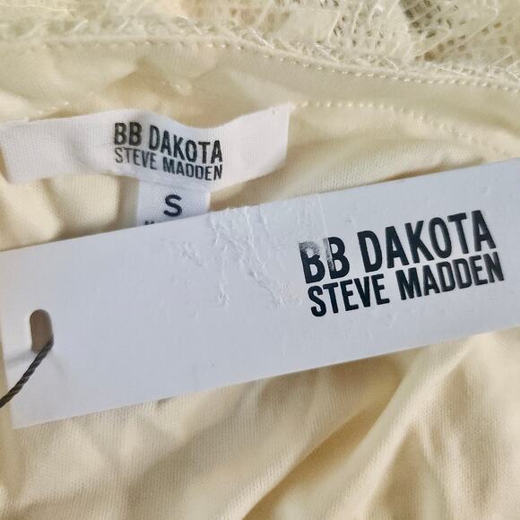 BB Dakota Steve Madden Lace Drop Waist Ruffle Dress Y2K sz S NWT | MSRP $99 - Picture 8 of 9